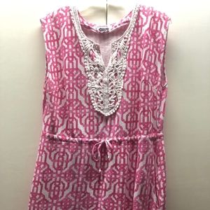 Mud Pie Pink Dress/Cover Up
